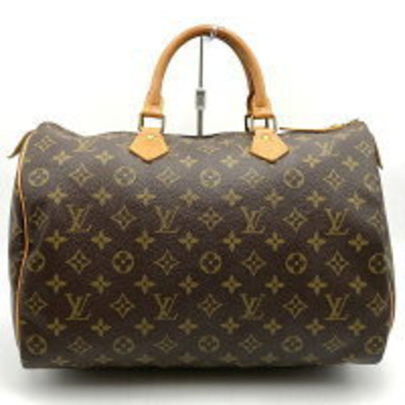 Louis Vuitton canvas handbag Speedy brown Monogram - Picture 1 of 9